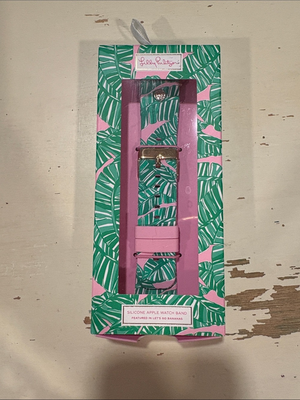 Lilly Pulitzer Lilly Pulitzer Apple Watch Band Let’s Go Bananas Pink Green NIB